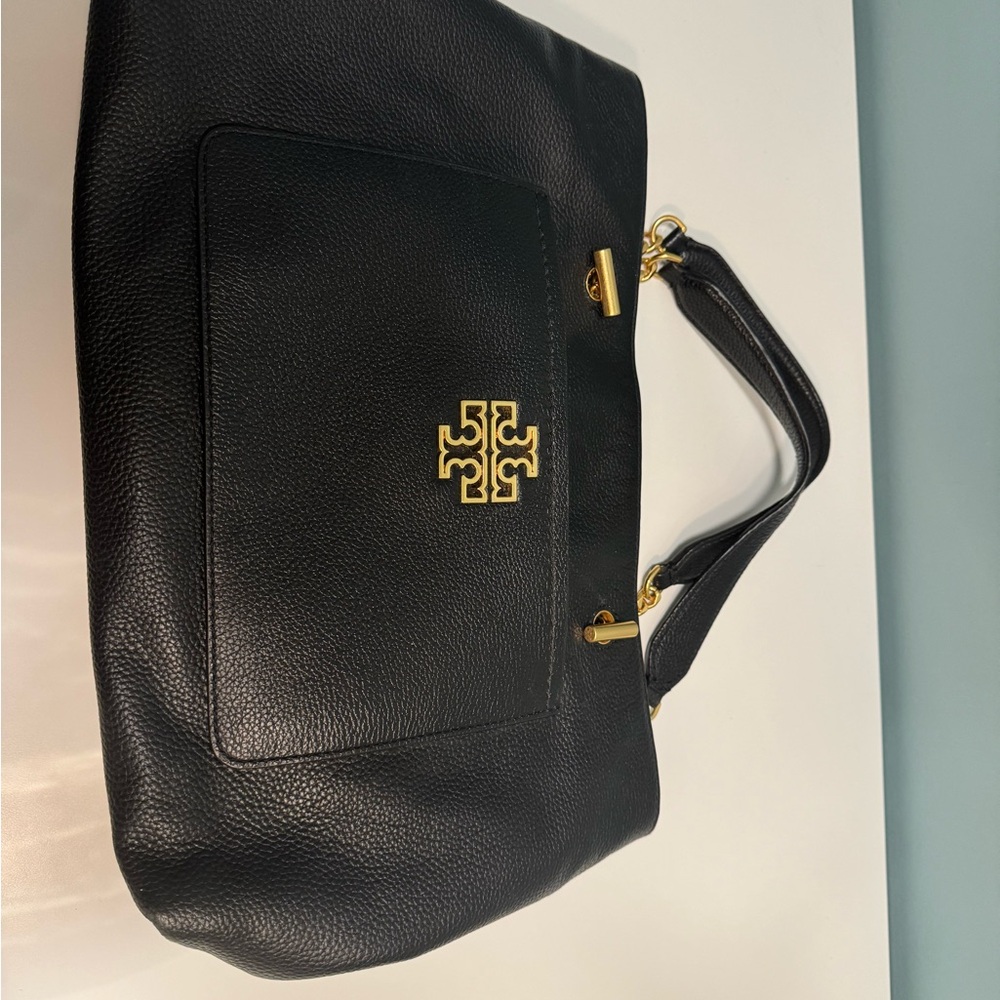 Tory Burch Britten Satchel - Black - Picture 2 of 6